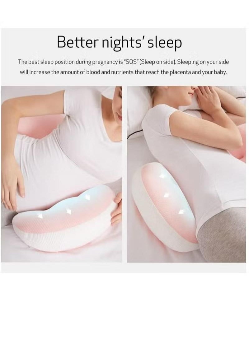 XiuWoo - Pregnancy Pillows for Sleeping, Maternity Pillow for Pregnant Women, Support Pregnancy Pillows, Feeding Baby Side Sleeping Pillow, Adjustable, Portable, Positioning, for Support Back Belly - Image 1