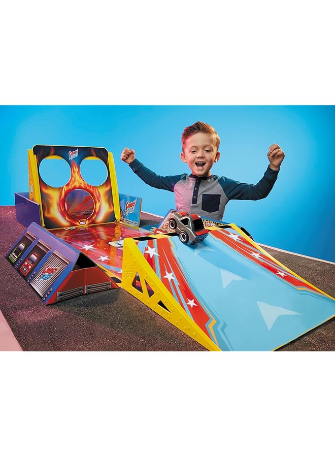 little tikes My First Cars Crazy Fast 4 In 1 Dunk'N Stunt'N Game'N Set With One Exclusive Pullback Toy Car Vehicle Goes Up To 50Ft! - Image 2