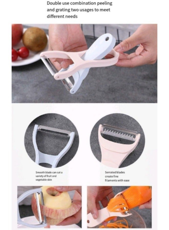 Multifunctional Two-In-One Peeler Kitchen Stainless Steel Peeler Potato Fruit Peeler Scraper - Image 5