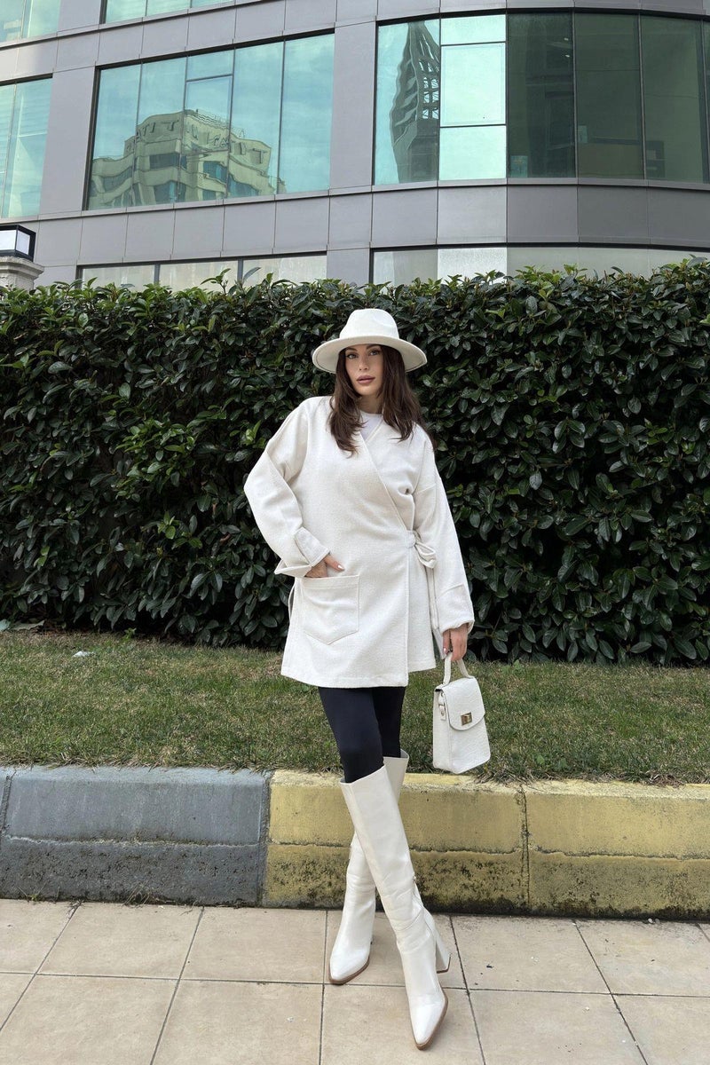 Weshaya Jacket Women Ecru - Image 4