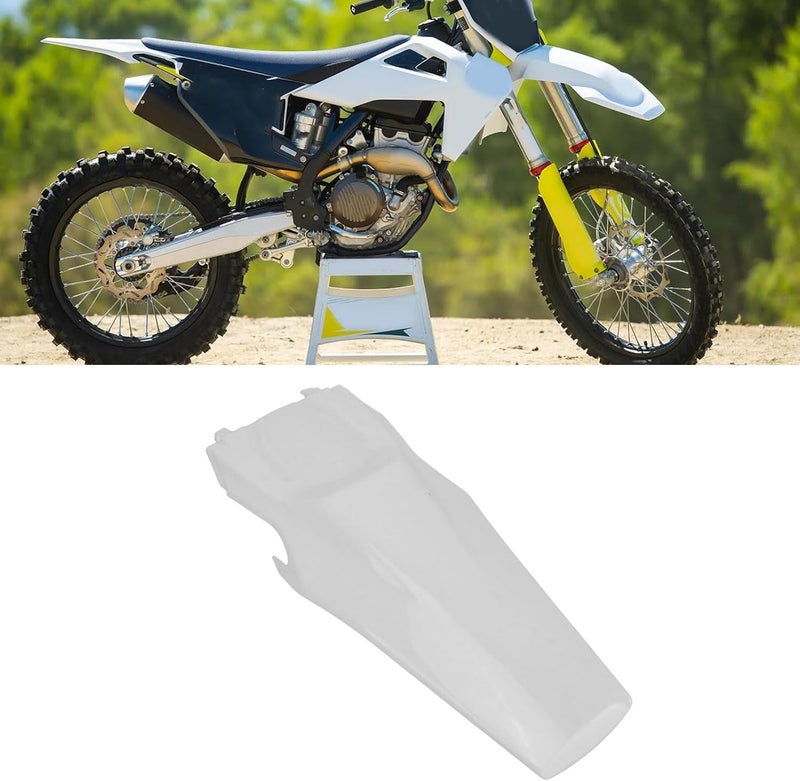Rear Hugger, ABS Splash Guard Motorcycle Rear Mudguard for FE250 FE350 FE450 FE501 TE150 TE250 TE300 FX Black Rear Tire Protector 2020-2023 (White) - Image 3