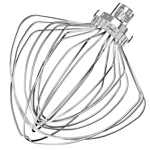 XINCAN KN211WW Stainless Steel 11-Wire Whip Attachment for KitchenAid Bowl-Lift Mixer 7 Quart Bowl, Stainless Steel Whisk Replacement for Kitchen Aid Mixer, Dishwasher Safe, Egg Heavy Cream Beater. - Image 1