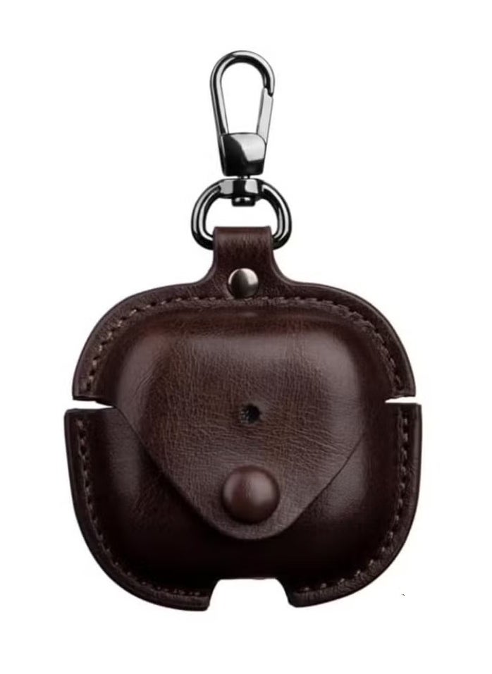 LIXES - Case Compatible with AirPods 4 2024 – PU Leather with Keyring Included, Anti-Scratch Protective Case Cover for AirPods 4 2024 - Image 1