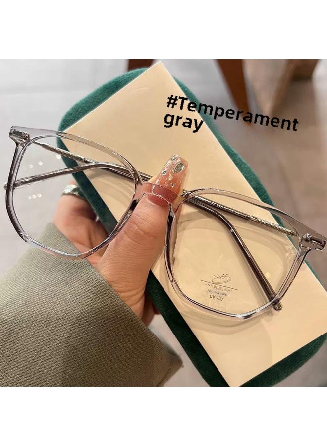 Ultra-light And Convenient Decorative Mirror Women's Anti-blue Light High-definition Non-power Flat Mirror Korean Style Plain-looking Short-sighted Mirror Frame 