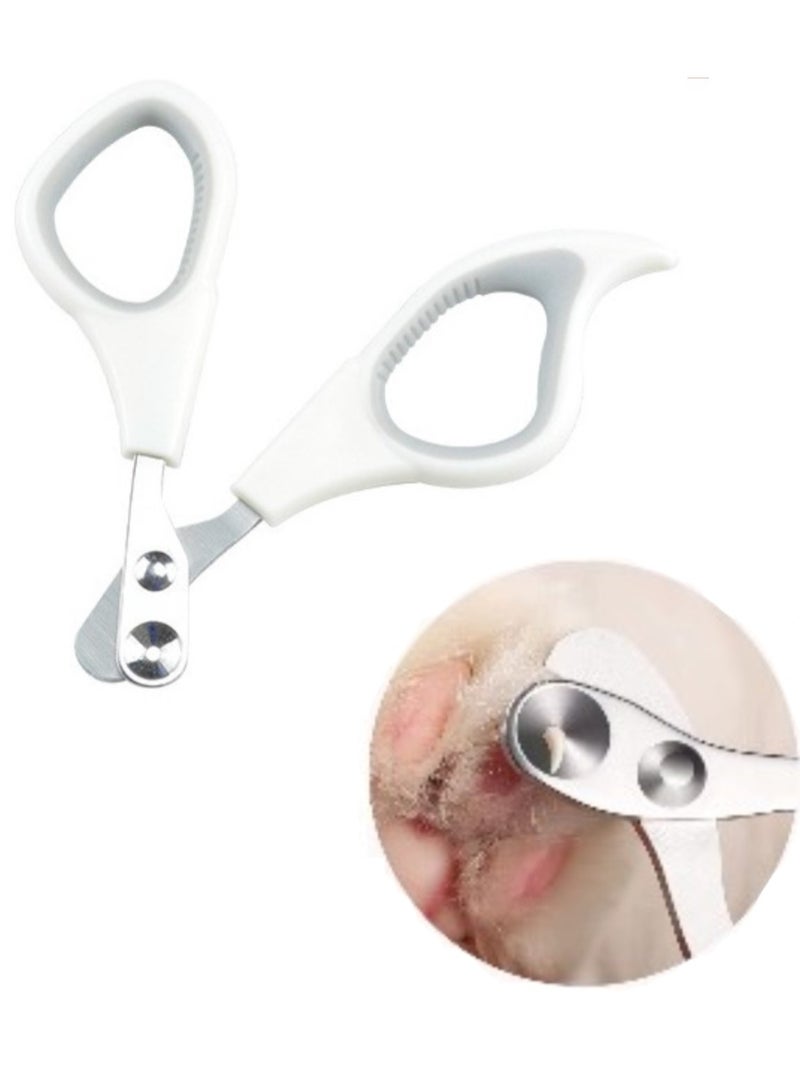 Cat Nail Clippers Pet Claw Scissors With 2 MM Positioning Hole Non Slip Pet Nail Clippers Cat Claw Cutters Scissors For Cat Puppies Birds And Small Animals - Image 1