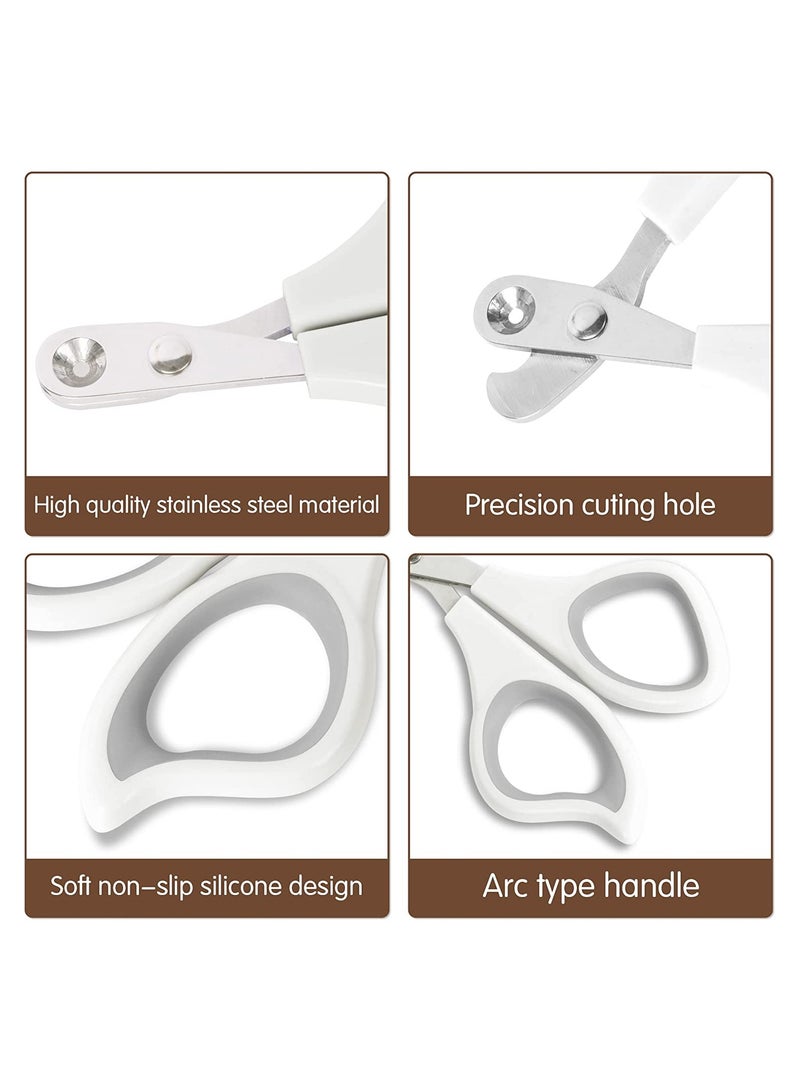 Cat Nail Clippers Pet Claw Scissors With 2 MM Positioning Hole Non Slip Pet Nail Clippers Cat Claw Cutters Scissors For Cat Puppies Birds And Small Animals - Image 4