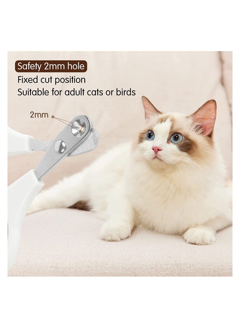 Cat Nail Clippers Pet Claw Scissors With 2 MM Positioning Hole Non Slip Pet Nail Clippers Cat Claw Cutters Scissors For Cat Puppies Birds And Small Animals - Image 3