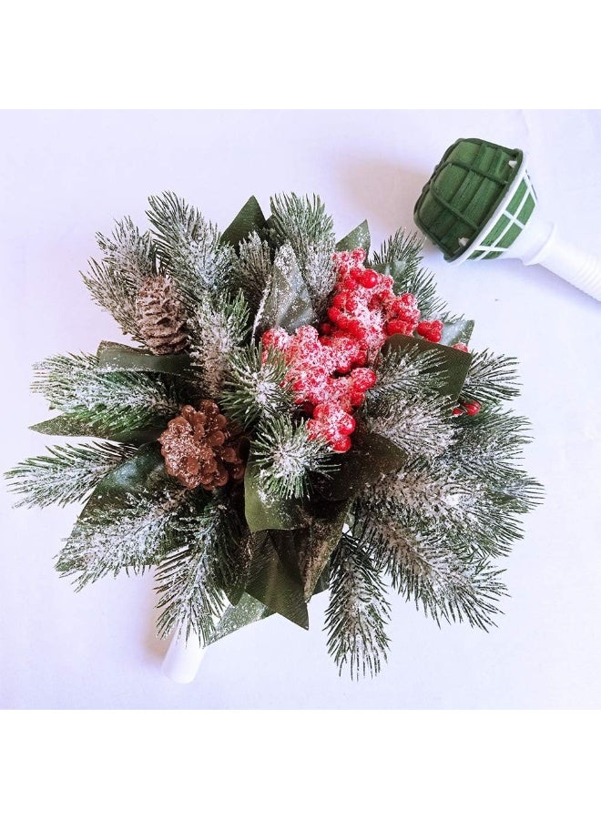 Winlyn 6 PCS Foam Floral Handle Bouquet Holders Handle Bouquet Holder for Floral Arrangement Foam Kit Wedding Supplies Bridal Fresh Flowers Silk Flowers Decoration - Image 5