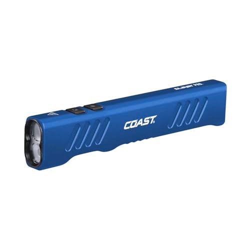 Coast Slayer 1150 Lumen USBC Rechargeable LED Flashlight with SpotFlood Memory Mode and Pocket Clip Blue - Image 1