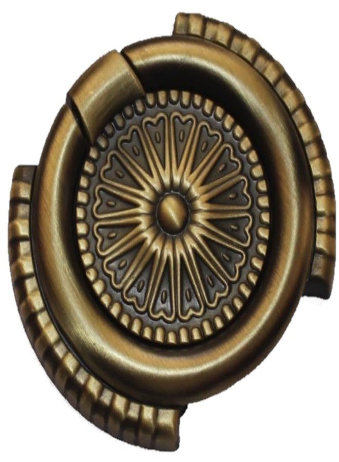 RISEOM Cabinet Door Puller,Wardrobe Drawer Pull Kadi (Pack of 4, Antique-Sun) - Image 2