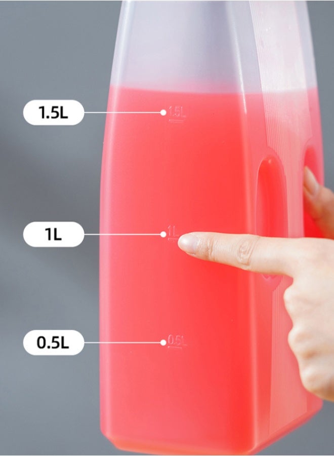 غلاية ثلج سعة 2 لتر ، مقاومة لدرجات الحرارة العالية ، غلاية ماء بارد ذات سعة كبيرة ، غلاية تخزين ثلاجة ، خالية من مادة BPA ، مناسبة للقهوة ، الزجاجات ، العصائر ، إلخ ، عزل الروائح من الثلاجة - Image 5