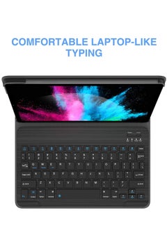 Generic Galaxy Tab S6 Lite 10.4 Case with Keyboard - Detachable Wireless Keyboard - Premium Slim Folio Stand Cover for Samsung Galaxy Tab S6 Lite 10.4 Inch SM-P610 SM-P615 2020, Black  - Image 2