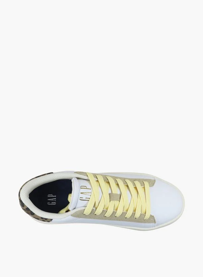 Gap WHITE Women Sun Ltx Lace-Up Ankle Sneakers for Women | Best Price UAE