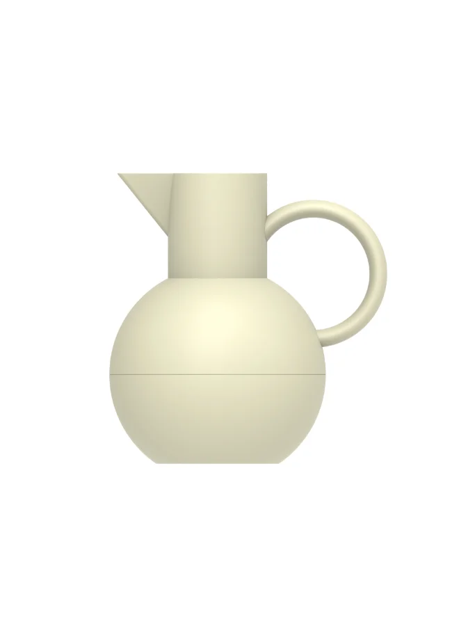 بارفيت قارورة عازلة للحرارة عالية الجودة تصميم عصري قلب زجاج أوف وايت 1 لتر 2320_OFF WHITE