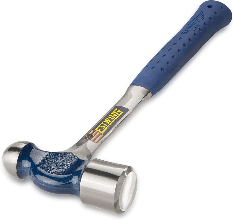 Estwing مطرقة كرة دائرية - أداة عمل معدنية بوزن 24 أونصة مع هيكل فولاذي مطروق ومقبض لتقليل الصدمات - E3-24BP - Image 2