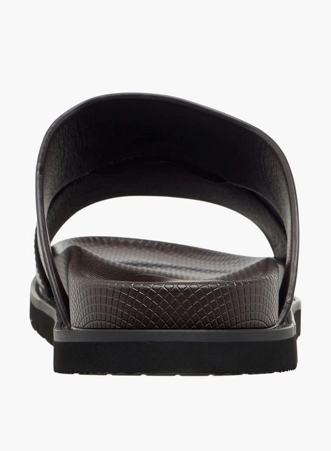 DUCHINI BROWN Men Checked Slip-On Comfort Sandals for Men | Best Price UAE