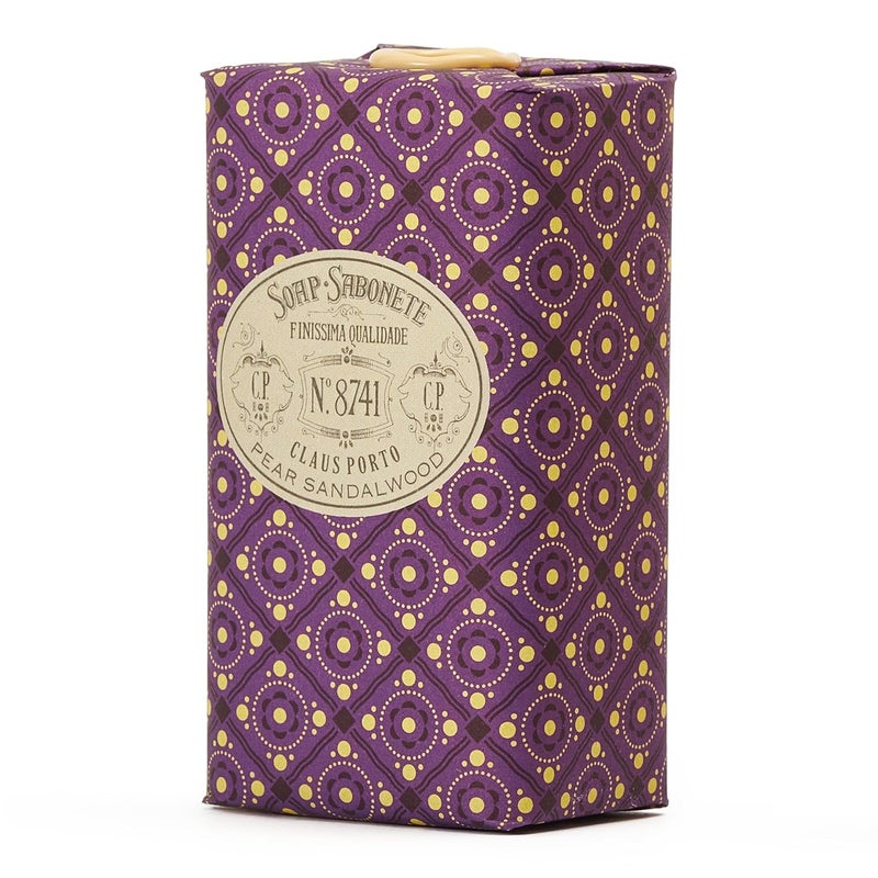 Claus Porto 8741 Pear Sandalwood Body Soap for Men Women Soothing Cleansing Nourishing Handcrafted Aromatic Woody Warm 150g 53 oz - Image 1