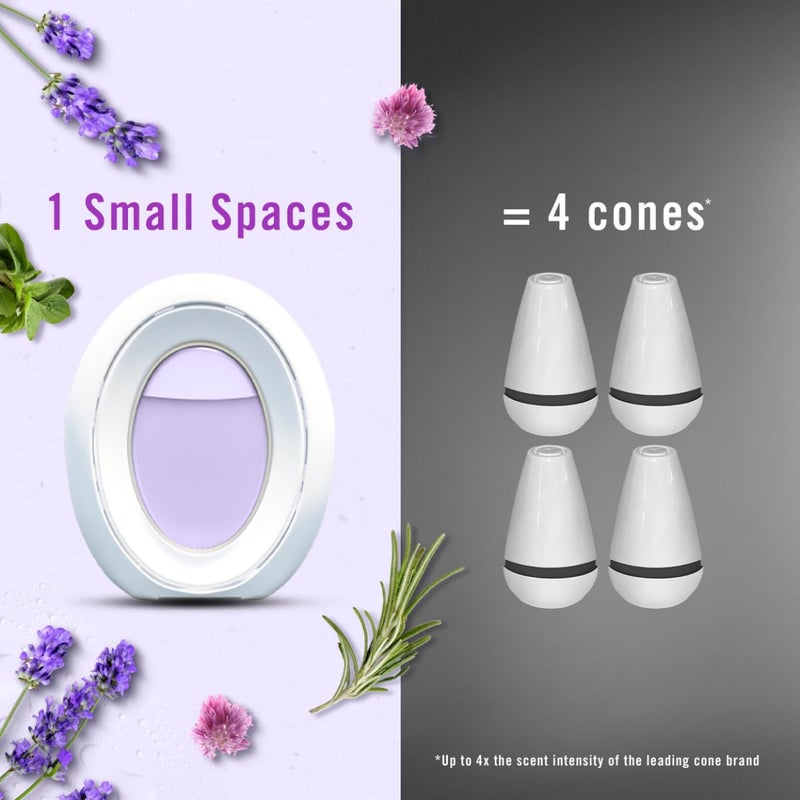 Febreze Small Spaces Air Freshener, Odor-Fighting, Plug In Alternative, Air Fresheners for Home and Bathroom and Kitchen, Closet Air Fresheners, Light Lavender Scent, 2 Count - Image 5