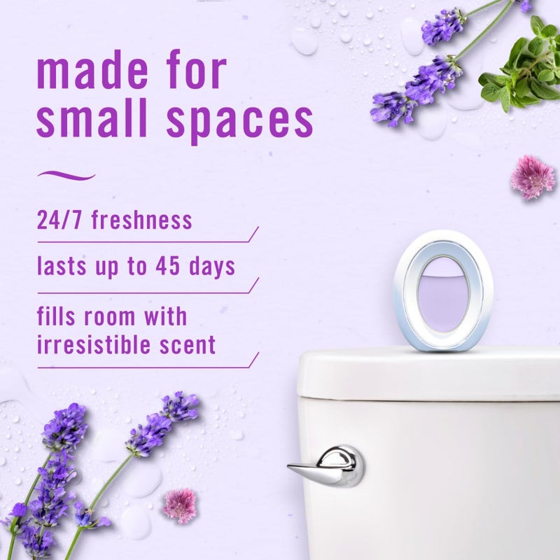 Febreze Small Spaces Air Freshener, Odor-Fighting, Plug In Alternative, Air Fresheners for Home and Bathroom and Kitchen, Closet Air Fresheners, Light Lavender Scent, 2 Count - Image 2