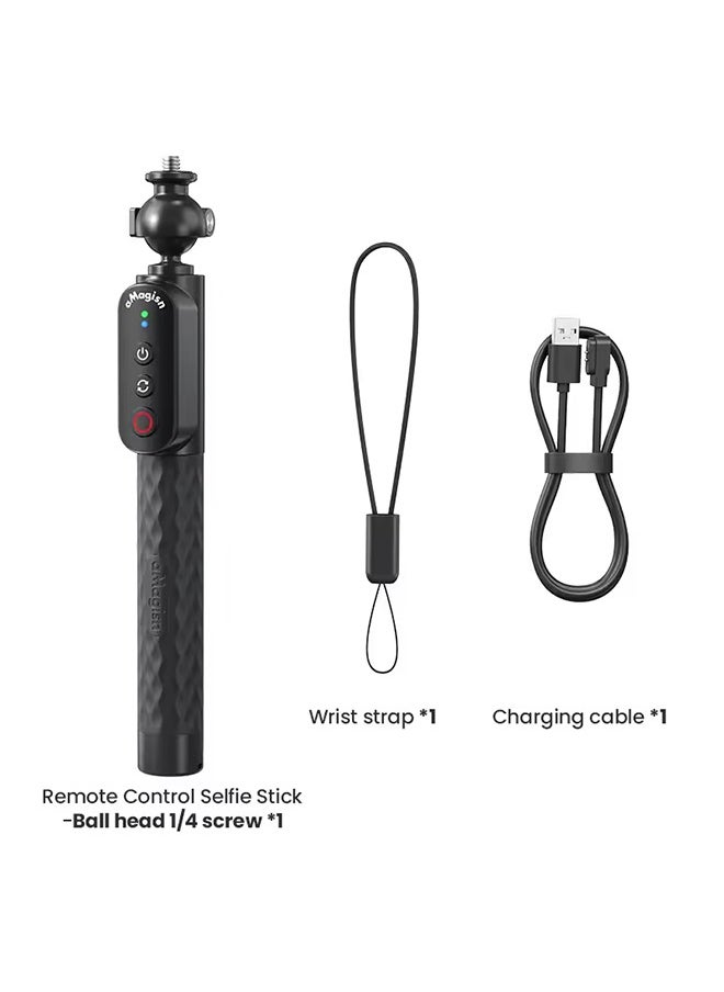 aMagisn aMagisn 1m Extendable Monopod Remote Control Waterproof Selfie Stick for Mobile Phone Gopro 13 12 11 Insta360 X4 X3 Ace AcePro 