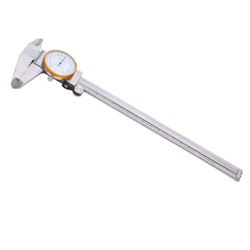 Stainless Steel Dial Caliper 0 200mm with Depth Rod Manual Measuring Tool - Image 4