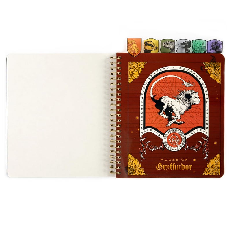 CONQUEST CON*QUEST Conquest Journals Harry Potter Sorting Hat Tabbed Journal, 6 Unique Dividers, Hogwarts-Shaped Tabs, Durable Plastic Cover, 144 Ruled Pages, Premium 100gsm Cream Paper, Officially Licensed - Image 3