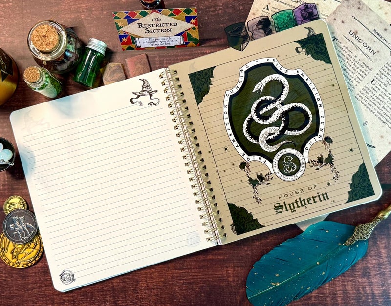 CONQUEST CON*QUEST Conquest Journals Harry Potter Sorting Hat Tabbed Journal, 6 Unique Dividers, Hogwarts-Shaped Tabs, Durable Plastic Cover, 144 Ruled Pages, Premium 100gsm Cream Paper, Officially Licensed - Image 5