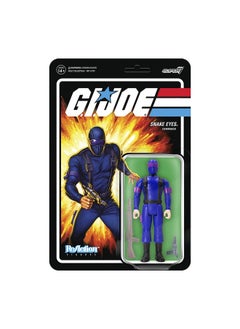 Super7 G.I. Joe Snake Eyes 3.75" G.I. Joe Action Figure With Accessory Classic Cartoon Collectibles And Retro Toys  - Image 1