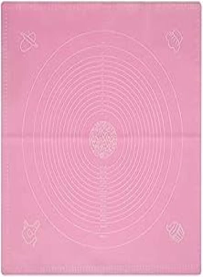 Generic Silicone Baking Mat & Pizza - 50 x 50 cm - Pink 