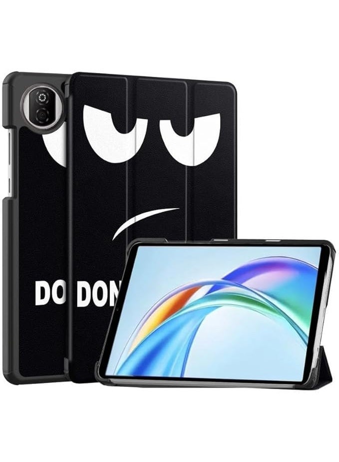 VKL Leather Case Compatible with Honor Pad X7 8.7 Inch 2025, Lightweight Hard Shell Folio Slim Protective Cover with Multi-Angle Stand and Auto Wake/Sleep Up (Eyes)