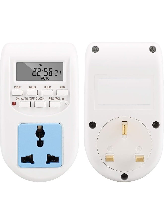 melfi Melfi Multi Functional Lcd Digital Timer Ac 220V-240V 10A Socket Timing Outlet Switch Uk Plug With Led Indicator  - Image 1