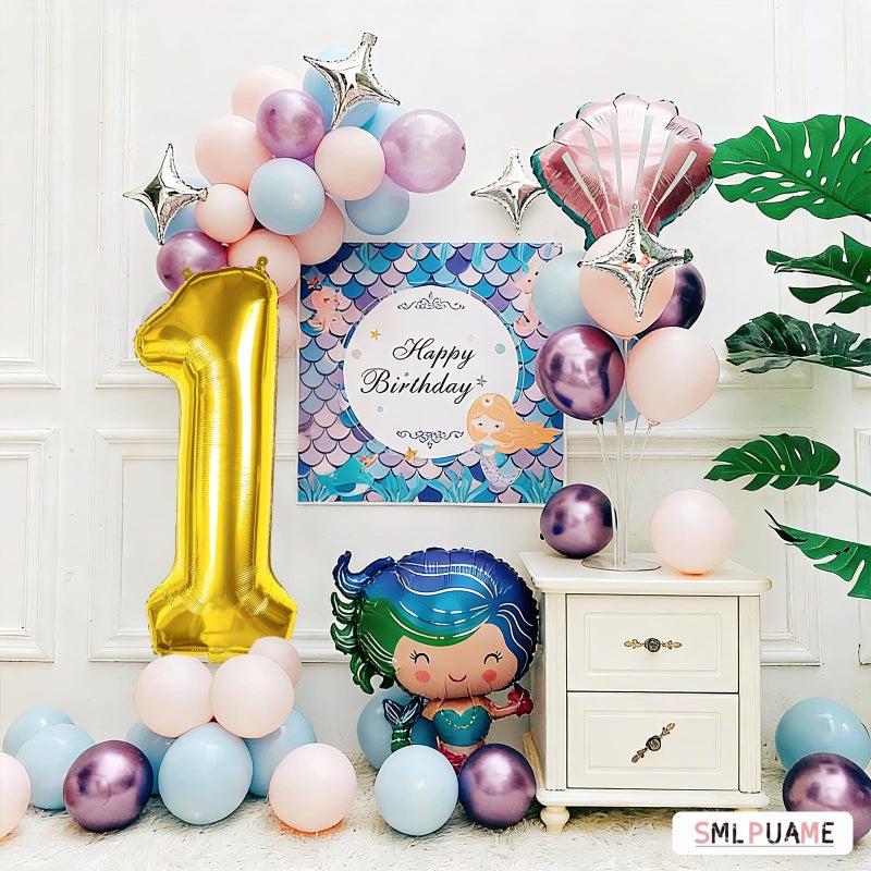 Smlpuame 40 inch Number Balloon 0-9 Gold Large Number 1 Balloons,Digital Balloons for Birthday Party Celebration Decorations Supplies, Helium Foil Number Balloons for Wedding Anniversary - Image 4