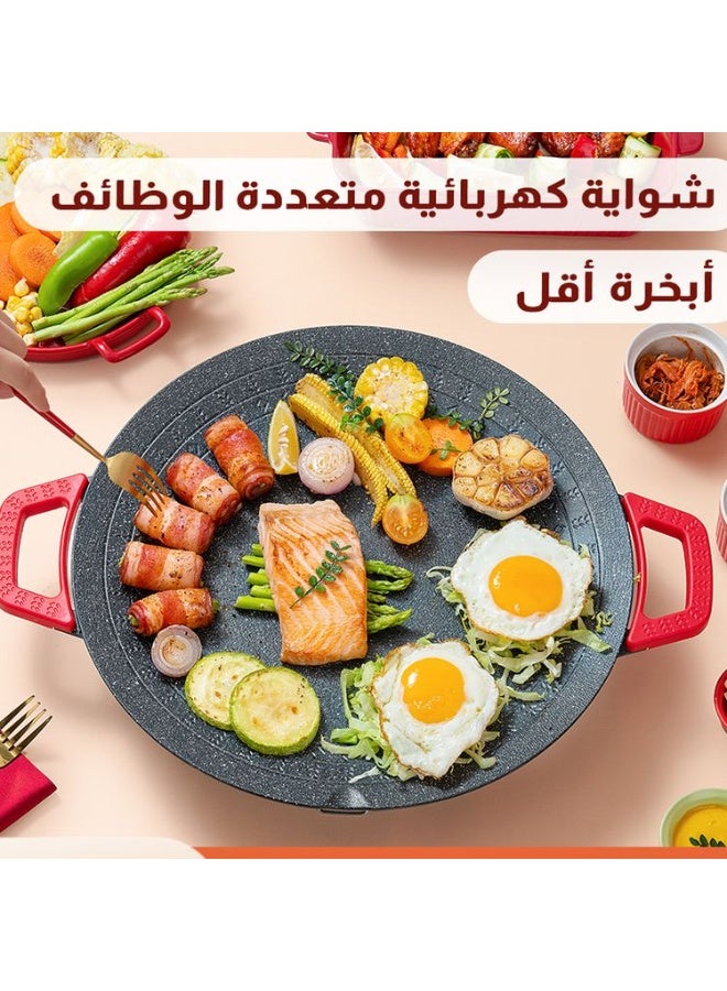 بيكي صاج كهربائي متعدد الوظائف 1400 واط - بقطر 36سم للتحمير والشوي وخبز المعجنات - Image 1