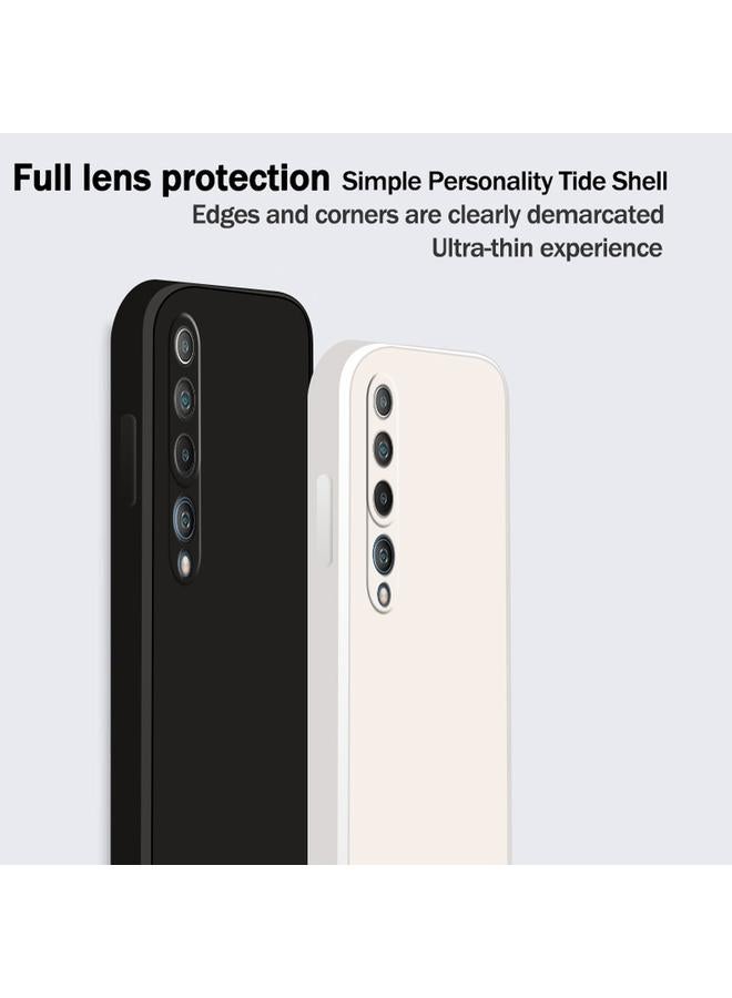 إيروريكس جراب لهاتف Xiaomi Mi 10 بلون سادة من السيليكون السائل المقلد بحافة مستقيمة وغطاء حماية كامل مقاوم للسقوط - Image 5