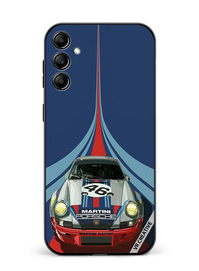VR CREATIVE Protective Case Cover For Samsung Galaxy A54 Martini Porsche 46 Racing Car Design Multicolour - Image 1
