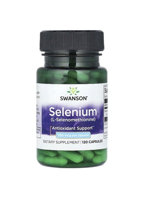 Swanson, Selenium, 200 mcg, 120 Capsules