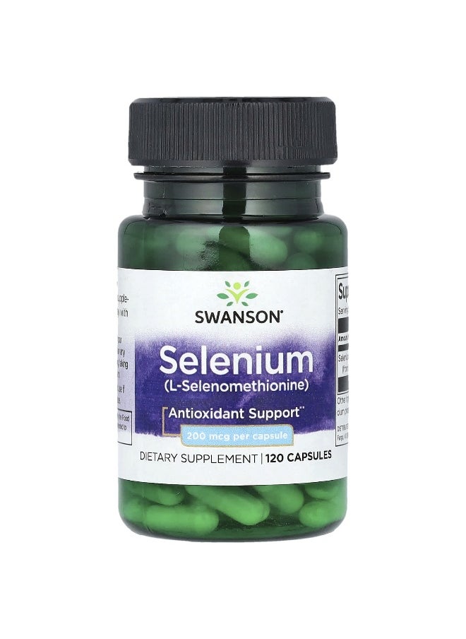 Swanson, Selenium, 200 mcg, 120 Capsules