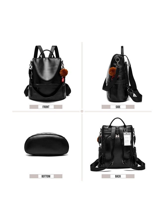 Anti-theft Casual Shoulder Backpack Black  - Image 2