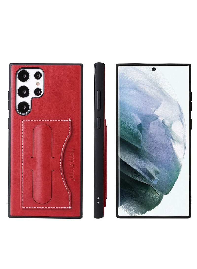 Suteni Back Cover Leather Protective Case for Samsung Mobile Phone