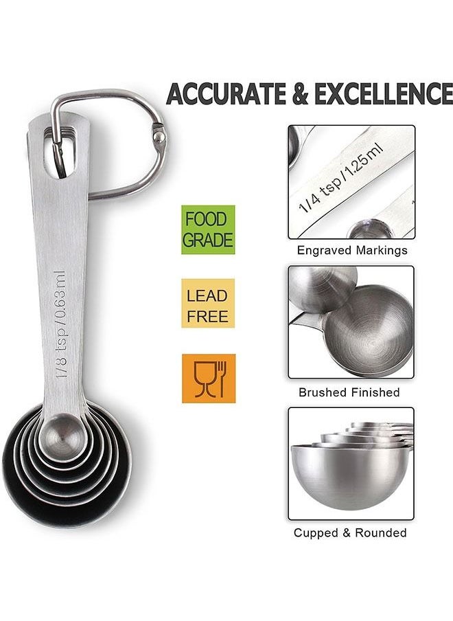 Ant - Stainless Steel Measuring Spoons, Kitchen Utensils for Measuring Dry and Liquid Ingredients - Image 1