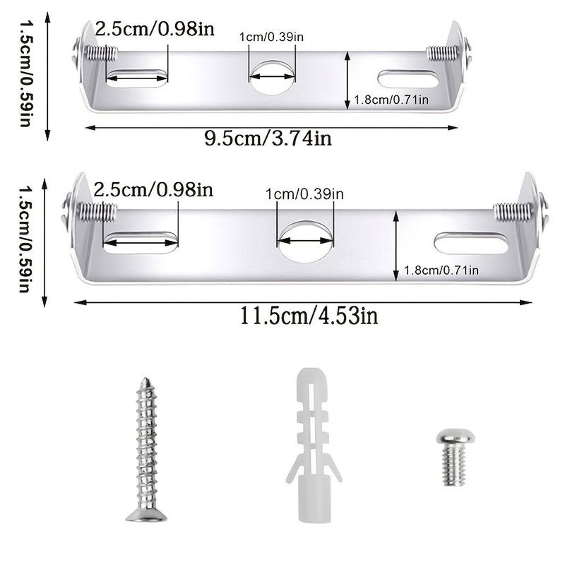 Universal Wall Lamp Mounting Kit 2pcs 115mm For Ceiling Light Panels - Image 3