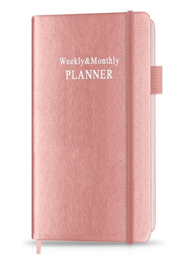 Getvow Hardcover Undated Planner for Any Year - Weekly & Monthly Planner & Journal to Track Goals, Perfect to Organize Your Daily Life, 5.85" x 8.25", Rose - Image 1