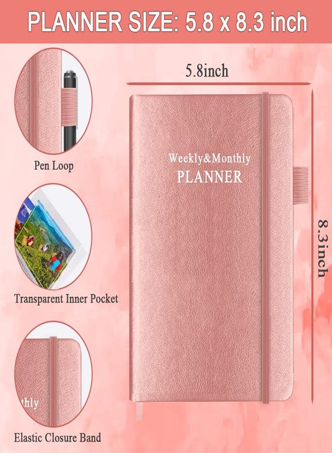 Getvow Hardcover Undated Planner for Any Year - Weekly & Monthly Planner & Journal to Track Goals, Perfect to Organize Your Daily Life, 5.85" x 8.25", Rose - Image 5