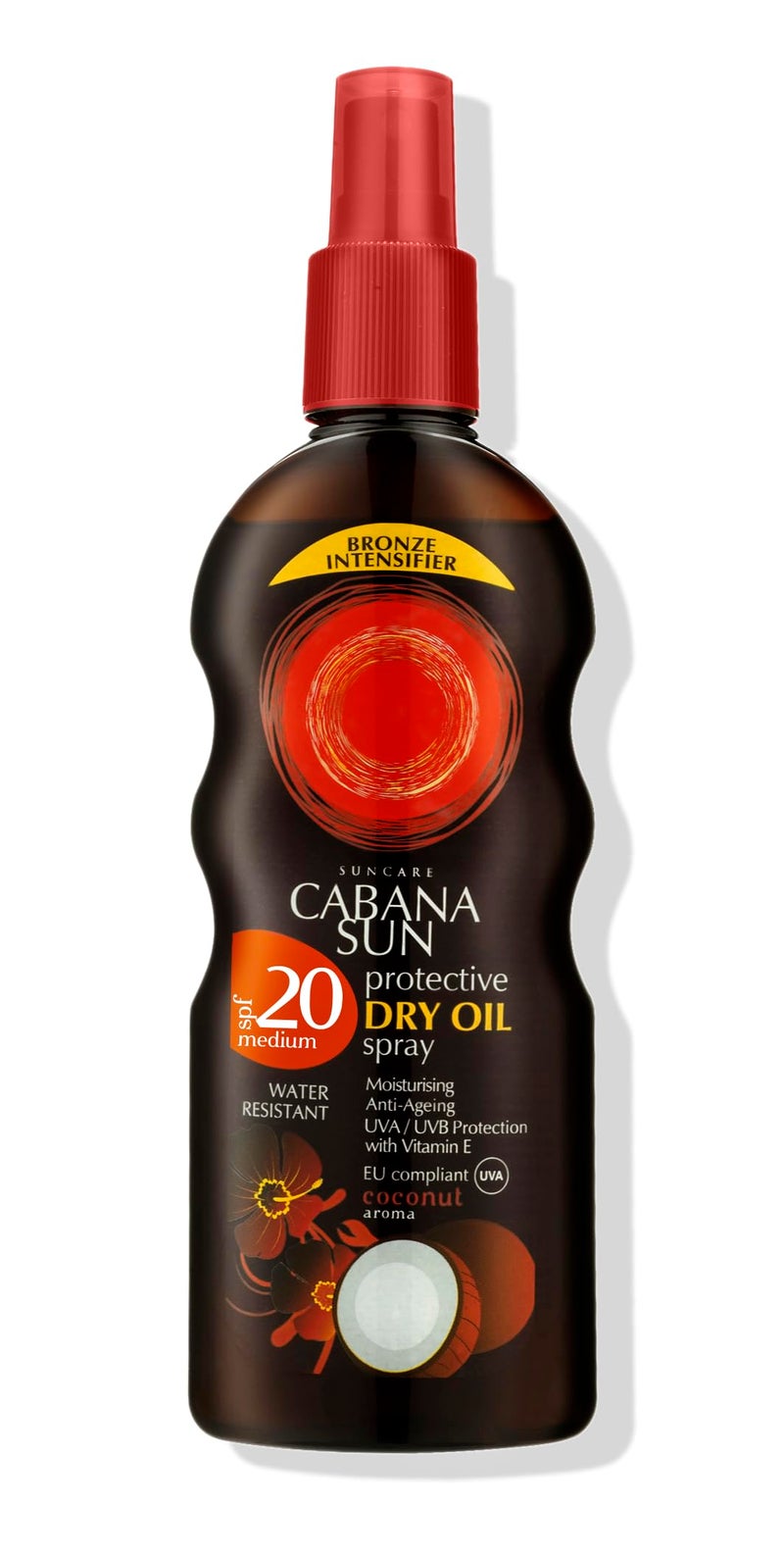 Cabana Sun Deep Tanning Dry Oil Spray Coconut Water Resistant 200ml SPF20 - Image 2
