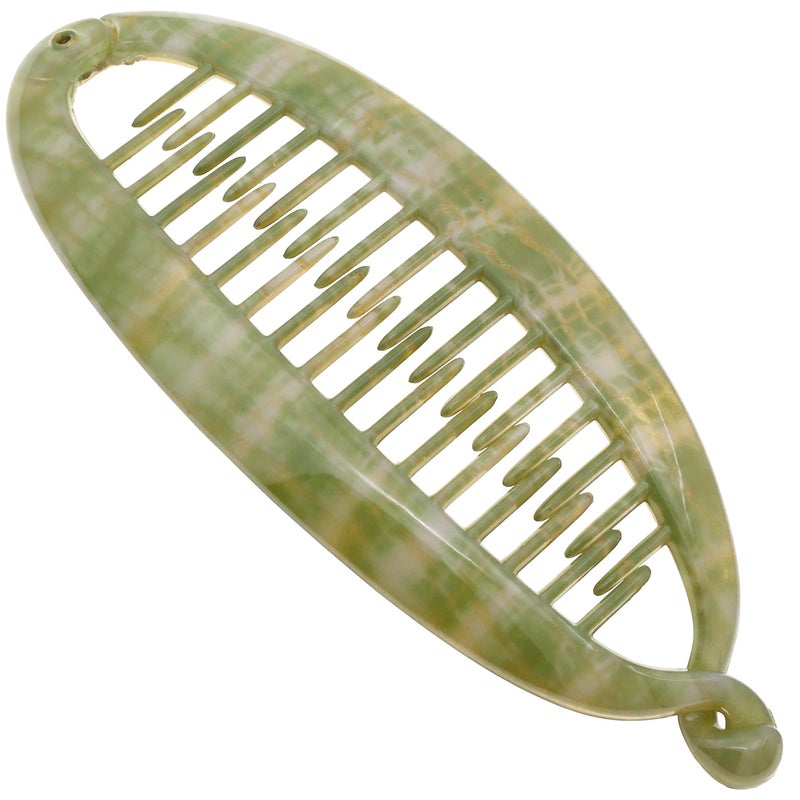 Camila Paris CP3105 French Large Banana Clip Hair Comb Classic Banana Clips Hair for Thick Hair Ponytail Holder Interlocking Styling Clips for Women Made in France