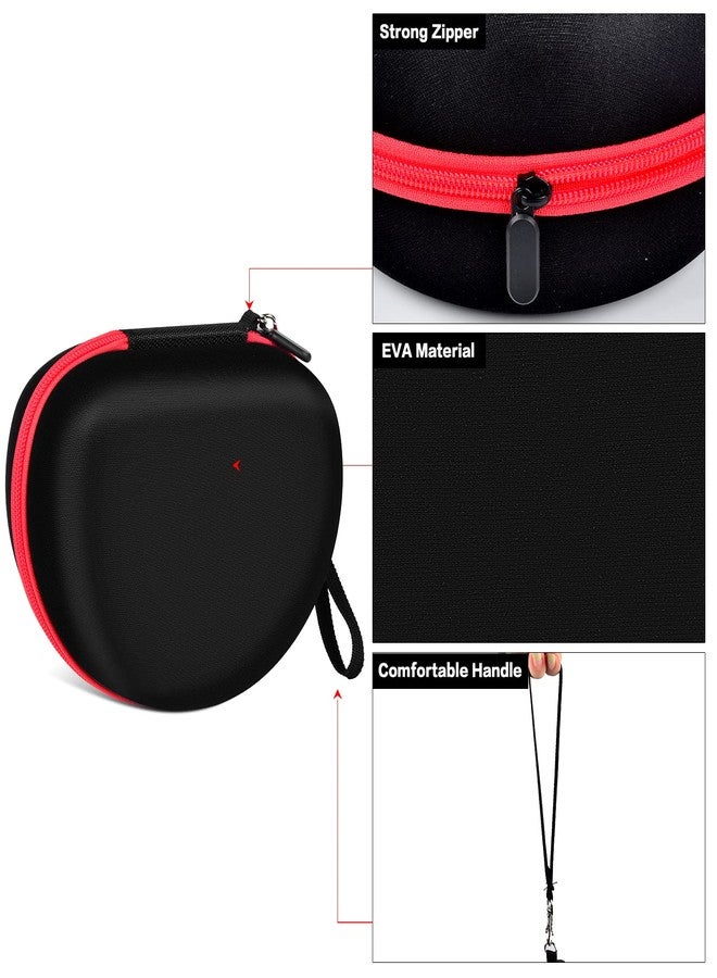 casmilee Headphone Case for Skullcandy Crusher/Hesh/Evo Wireless Over-Ear Bluetooth Earphones, for Beats Studio Pro/ 3/Solo 4/3/2 Headphones and More Noise Cancelling Foldable Headset - Hard Box Only - Black - Image 4