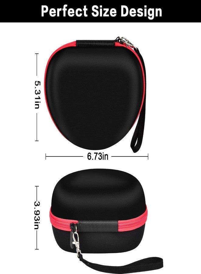 casmilee Headphone Case for Skullcandy Crusher/Hesh/Evo Wireless Over-Ear Bluetooth Earphones, for Beats Studio Pro/ 3/Solo 4/3/2 Headphones and More Noise Cancelling Foldable Headset - Hard Box Only - Black - Image 3