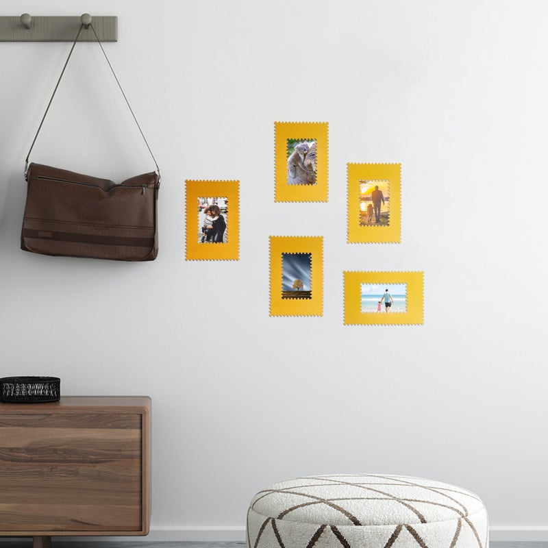 3 Pcs Rippled Photo Frame Magnetic Picture Frame Home Photo Holder - Image 3