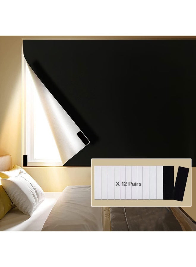 Portable Blackout Shades (78.7in*57in / 200cm*145cm) 100% Blackout Material Temporary Blackout Blinds/Curtains for Baby Nursery, Bedroom, Window, Dorm Room, Office or Travel Use - Image 1