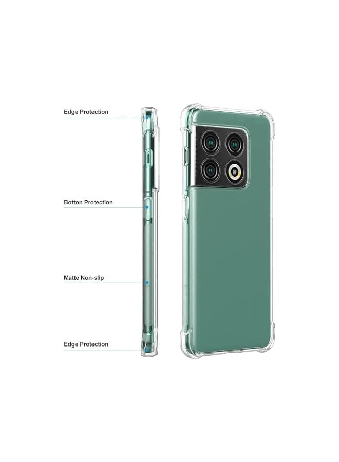 بروماس واقي شاشة من الزجاج المقوى لهاتف Oneplus 10 pro 5G 3 عبوات مع غطاء هاتف Oneplus 10 Pro - Image 5